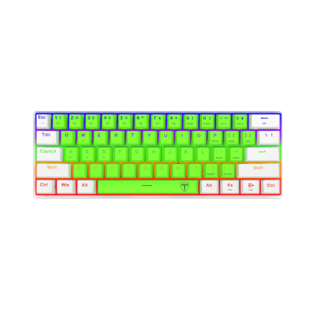 Teclado para computadora gamer T-TGK321 GREEN WHITE, T-Dagger