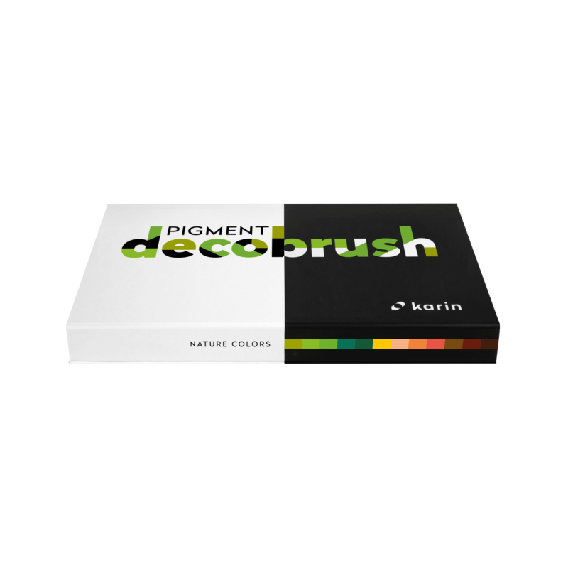 Pigment Decobrush Nature Colors, Set 12 Colores, KARIN MARKERS