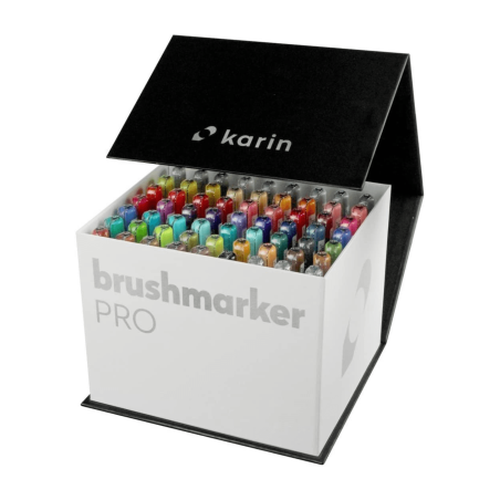 Mega box 60 rotuladores + 3 blender, KARIN MARKERS
