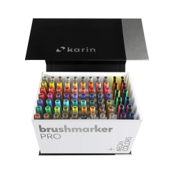 Mega Box Plus 72 rotuladores + 3 blender, KARIN MARKERS