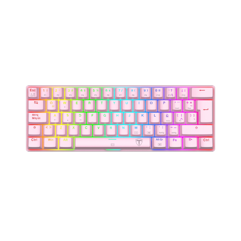 Teclado para computadora gamer T-TGK321 PINK, T-Dagger