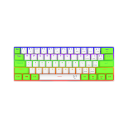 Teclado para computadora gamer T-TGK321 WHITE GREEN, T-Dagger