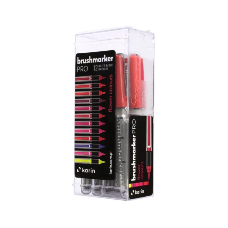 Brushmarker PRO Flower Colours 12uds, KARIN