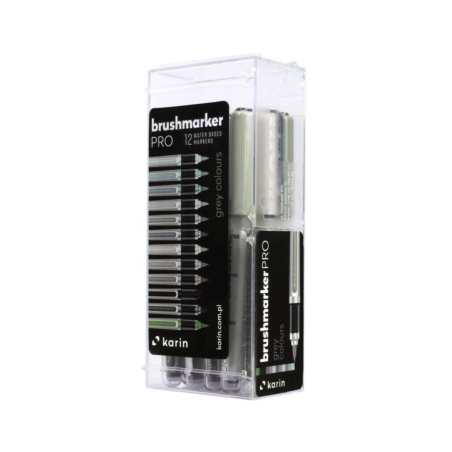 Brushmarker PRO Grey Colours, KARIN