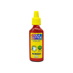 Pegamento Glitter rojo 23g, ACRILEX