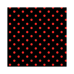 Papel lunar puntos rojo fondo negro 50 x 70 cm