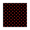 Papel lunar puntos rojo fondo negro 50 x 70 cm