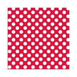 Papel crepe rojo con puntos blancos, ACRICOLOR