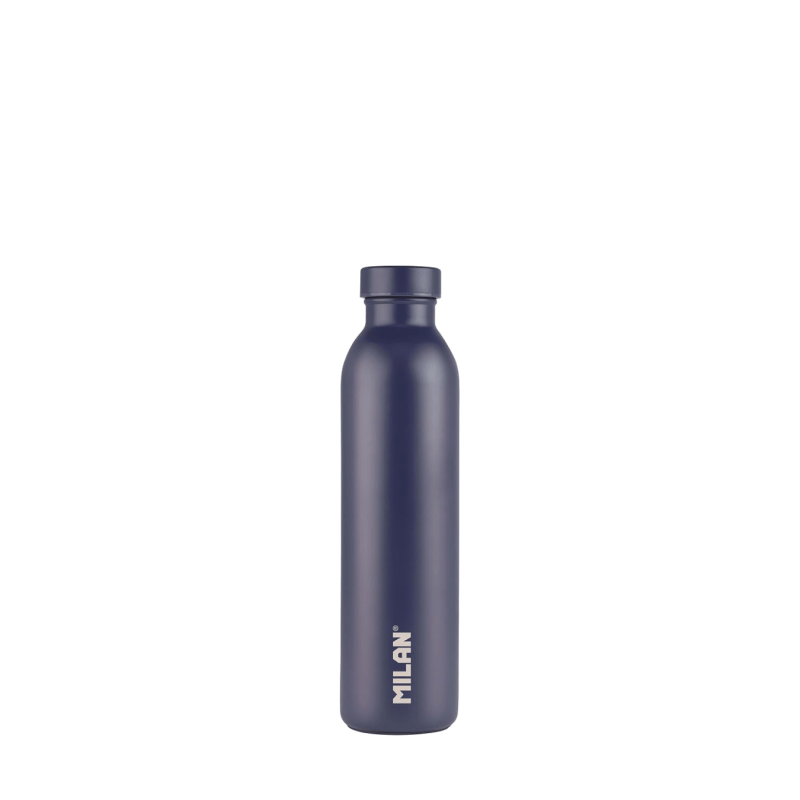 MILAN Botella Isotermica Acero Inox 501ml Azul marino