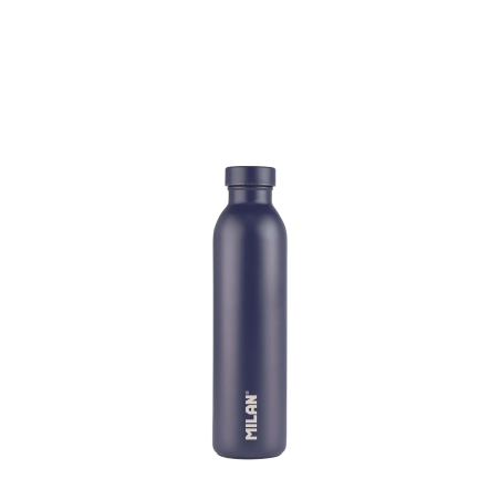 MILAN Botella Isotermica Acero Inox 501ml Azul marino