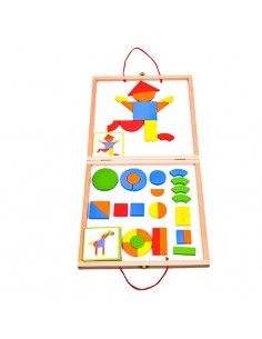 Juego de educativo  de madera  magnética, DJECO