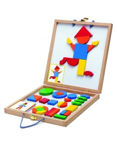 Juego de educativo  de madera  magnética, DJECO