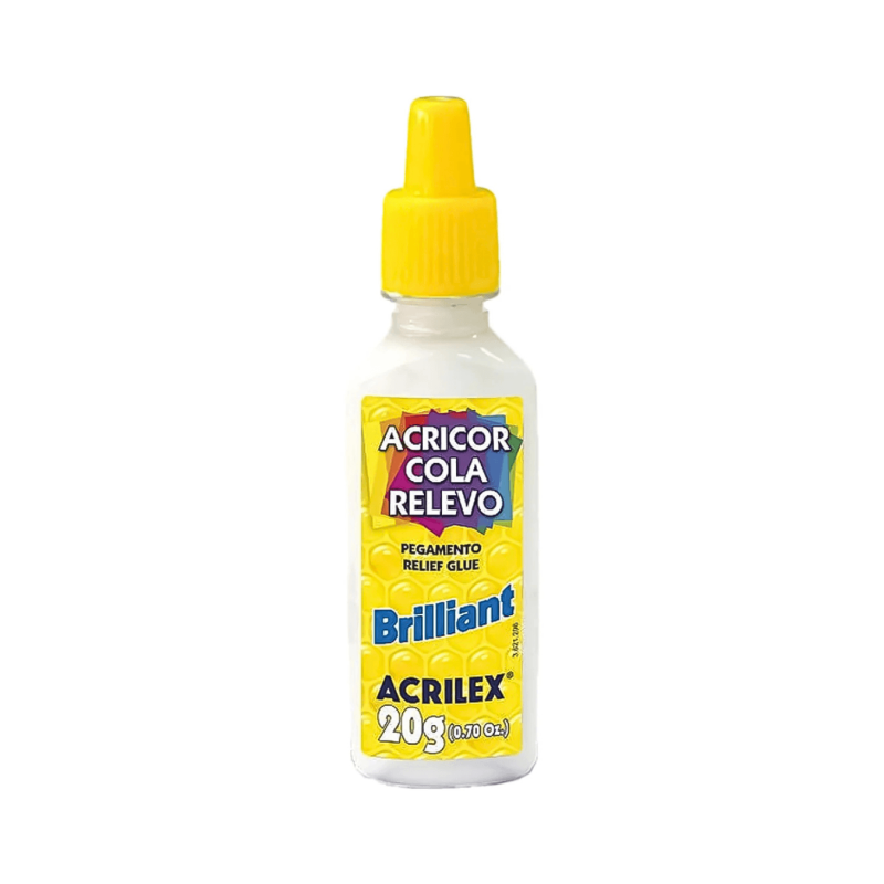 Pegamento brillante blanco 20g ACRILEX