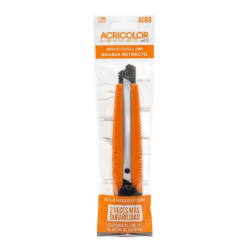 Estilete Profesional Retráctil 18mm Cuerpo Reforzado Cutter Plástico - RITO