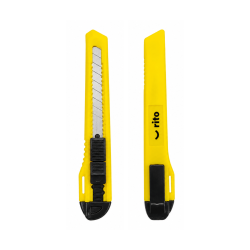 Estilete Retráctil 9mm Cutter Plástico - RITO