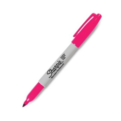 Marcador permanente punta fina magenta, SHARPIE