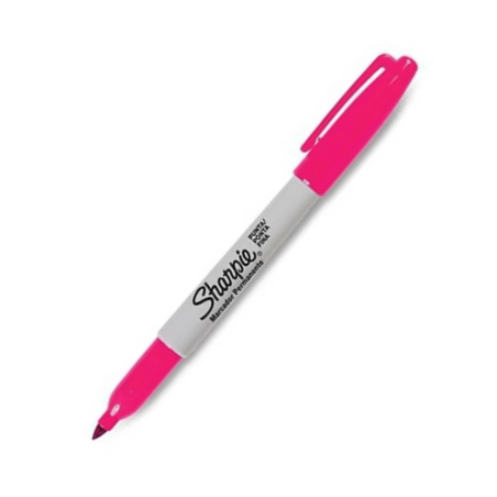 Marcador permanente punta fina magenta, SHARPIE
