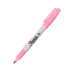 Marcador permanente punta fina rosa, SHARPIE