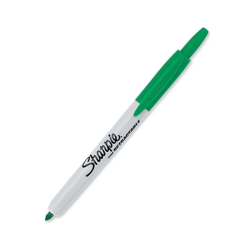 Marcador retractable verde, SHARPIE