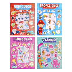 Libros de Actividades con Stickers De Fieltro - Dreams Art
