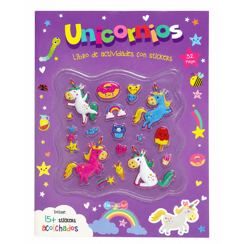 Libros de Actividades con Stickers Acolchados - Dreams Art