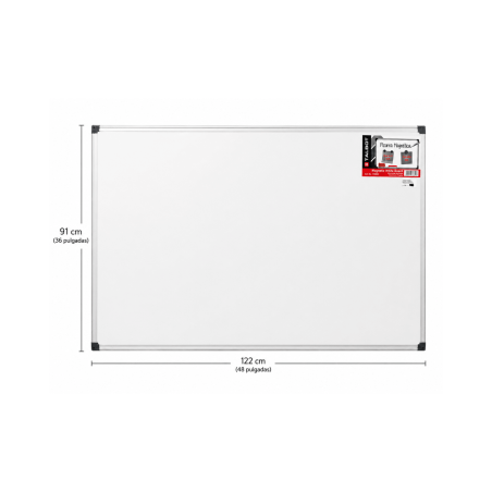 Pizarra Magnética Grande 91x122cm, Blanca - TALBOT