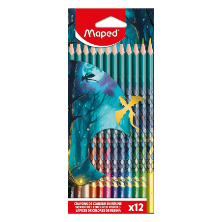 12 Lápices de Colores Colección Dragon - MAPED