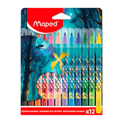 12 Marcadores de Colores Colección Dragon - MAPED