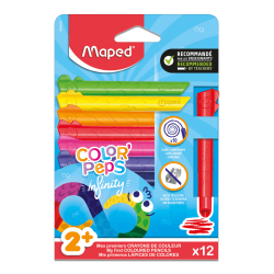 12 Lápices de Colores My First Jumbo Infinity 100% Mina - MAPED