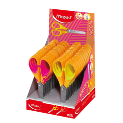 Tijera Escolar Essentials Soft Neón 13cm - MAPED