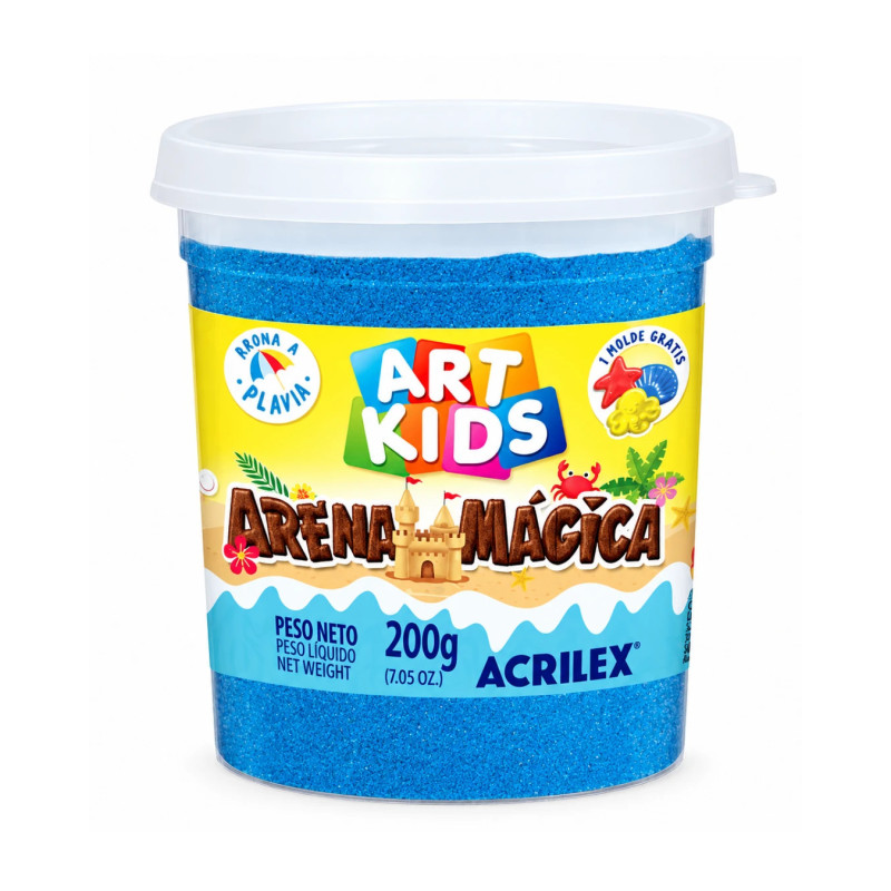 Arena Mágica 200g, Arena Moldeable Sensorial Infantil - ACRILEX
