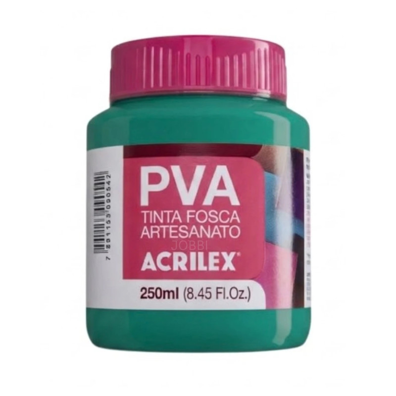 Pintura para Artesanía PVA Verde Bandera 250ml, ACRILEX