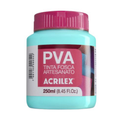 Pintura para Artesanía PVA Turquesa 250ml, ACRILEX