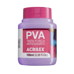 Pintura para Artesanía PVA Lila 100ml, ACRILEX