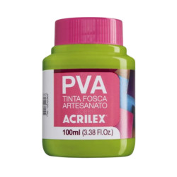 Pintura para Artesanía PVA Verde Pistache 100ml, ACRILEX