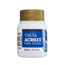 Pintura Glitter para Tela 37ml Cristal 209 - ACRILEX