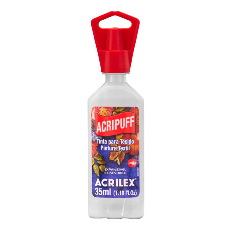 Pintura Expansiva Acripuff (Efecto Relieve 3D) 35ml Blanco - ACRILEX