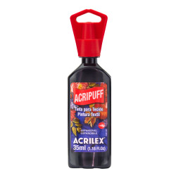 Pintura Expansiva Acripuff  (Efecto Relieve 3D) 35ml Negro - ACRILEX