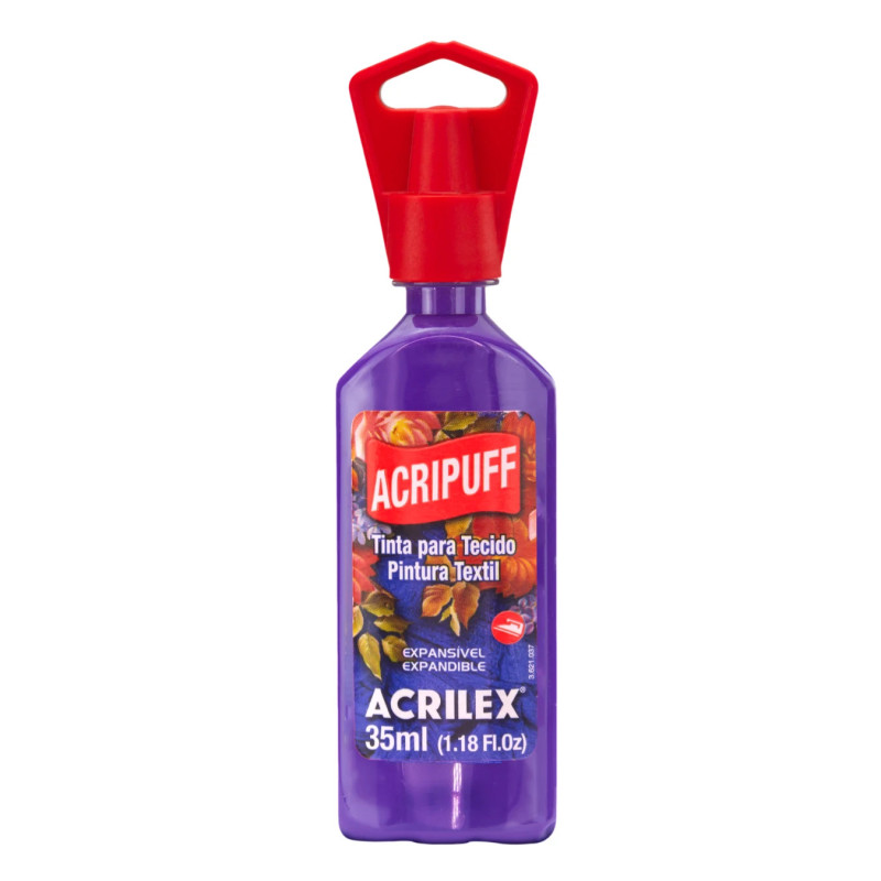 Pintura Expansiva Acripuff 35ml (Efecto Relieve 3D) Violeta Cobalto - ACRILEX