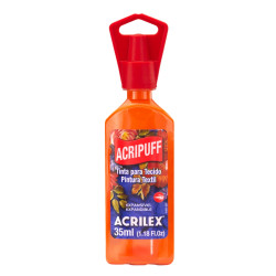 Pintura Expansiva Acripuff 35ml (Efecto Relieve 3D) Naranja - ACRILEX