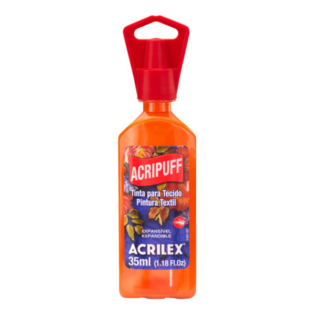 Pintura Expansiva Acripuff 35ml (Efecto Relieve 3D) Naranja - ACRILEX