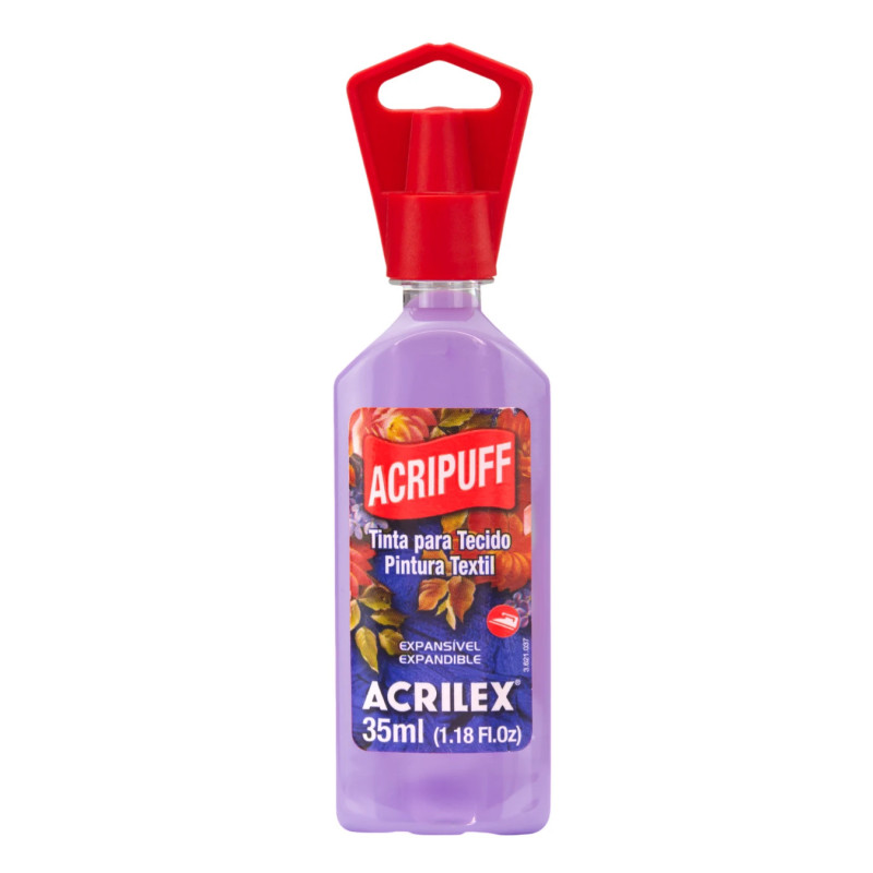 Pintura Expansiva Acripuff (Efecto Relieve 3D) 35ml Lila - ACRILEX