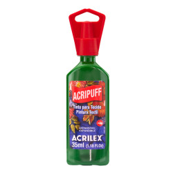 Pintura Expansiva Acripuff (Efecto Relieve 3D) Verde Musgo - ACRILEX