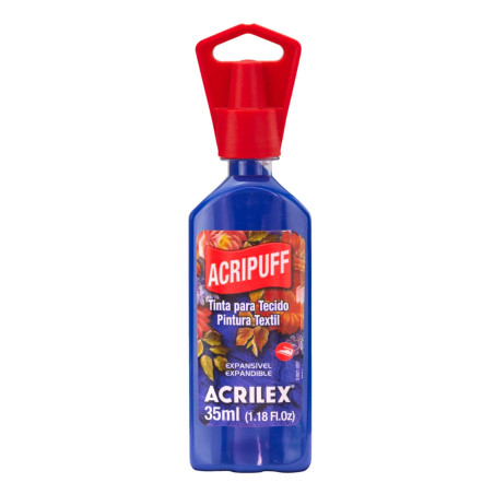 Pintura Expansiva Acripuff 35ml (Efecto Relieve 3D) Azul Turquesa - ACRILEX