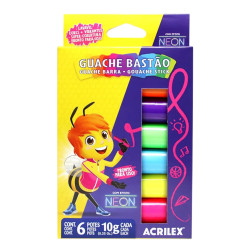 Temperas Guache en Barra Neón - ACRILEX