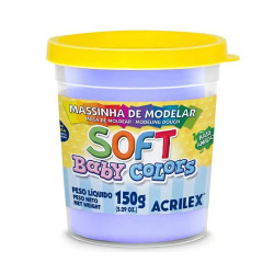 Masa de Moldear Soft 150g Lila bebé - ACRILEX