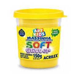 Masa de Moldear Soft Glitter 150g Amarillo - ACRILEX