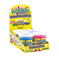 Slime Kimeleka Dinosaurios Colores Surtidos 180g - ACRILEX