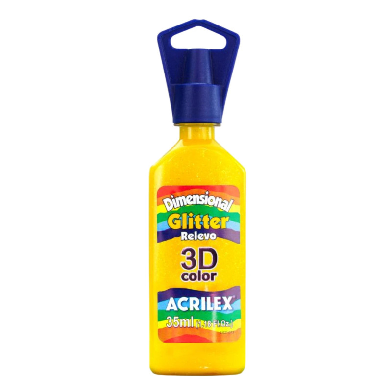 Tinta Glitter Dimensional Relieve 3D Sol, ACRILEX