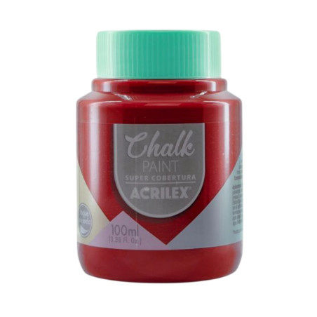 Pintura Tizada Chalk Paint 100ml Rojo Nepal - ACRILEX